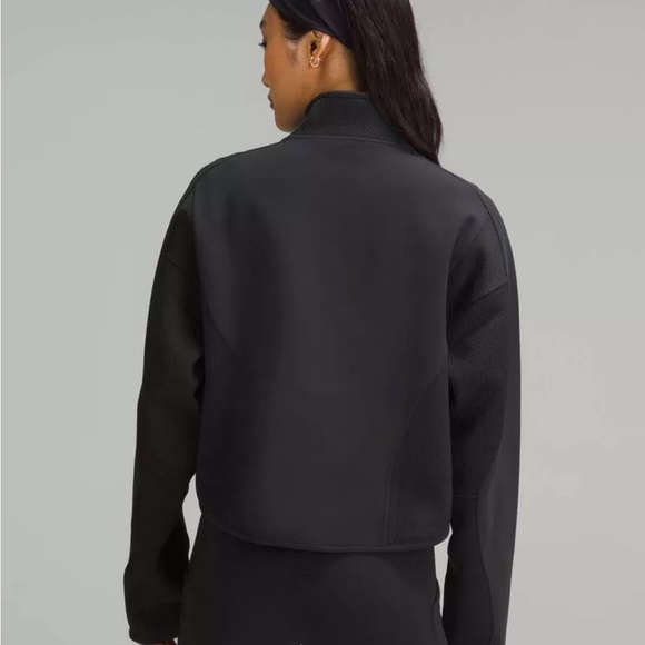 lululemon athletica mixed fabric half zip pullover large black - Picture 4 of 15